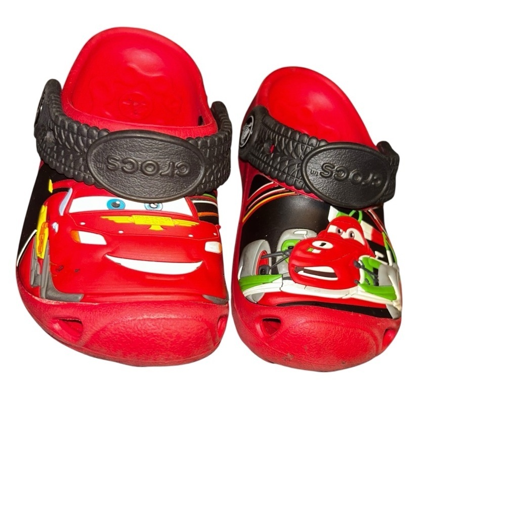 Crocs red Lightning McQueen Clog Toddler C6 C7 Disney Pixar Cars child